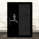NF Time Black Script Decorative Wall Art Gift Song Lyric Print