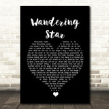 Noel Gallagher's High Flying Birds Wandering Star Black Heart Song Lyric Wall Art Print