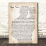 Copeland Take Care Father & Baby Decorative Wall Art Gift Song Lyric Print