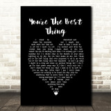 Paul Weller Youre The Best Thing Black Heart Song Lyric Wall Art Print