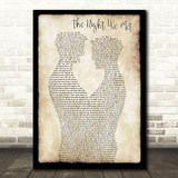 Lord Huron The Night We Met Gay Couple Two Men Dancing Decorative Gift Song Lyric Print