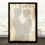 Anthony Warlow This Is The Moment Gay Couple Two Men Dancing Song Lyric Print