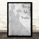 Luther Vandross Always And Forever Grey Man Lady Dancing Decorative Gift Song Lyric Print