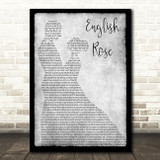The Jam English Rose Grey Man Lady Dancing Decorative Wall Art Gift Song Lyric Print