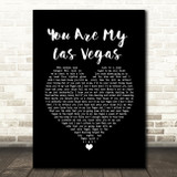 Red Wanting Blue You Are My Las Vegas Black Heart Song Lyric Wall Art Print