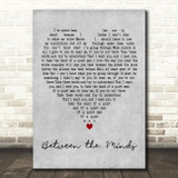 Jack Savoretti Between the Minds Grey Heart Decorative Wall Art Gift Song Lyric Print