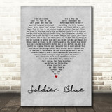 Buffy Sainte-Marie Soldier Blue Grey Heart Decorative Wall Art Gift Song Lyric Print