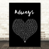 Atlantic Starr Always Black Heart Song Lyric Quote Print