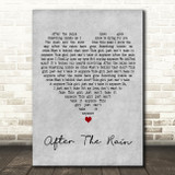 Shirley Bassey After The Rain Grey Heart Decorative Wall Art Gift Song Lyric Print