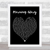Morning Glory Oasis Black Heart Quote Song Lyric Print