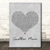 Bastille Another Place Grey Heart Decorative Wall Art Gift Song Lyric Print