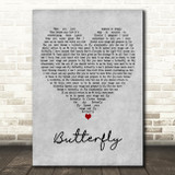 Mariah Carey Butterfly Grey Heart Decorative Wall Art Gift Song Lyric Print