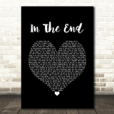 Linkin Park In The End Black Heart Song Lyric Quote Print