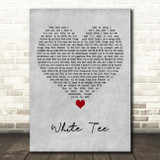Lil Peep White Tee Grey Heart Decorative Wall Art Gift Song Lyric Print