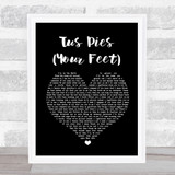 Nahko & Medicine For The People Tus Pies Your Feet Black Heart Song Lyric Print