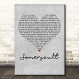 Zero 7 Somersault Grey Heart Decorative Wall Art Gift Song Lyric Print