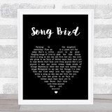 Oasis Song Bird Black Heart Song Lyric Quote Print