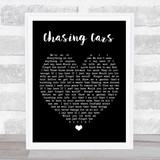 Chasing Cars Snow Patrol Black Heart Quote Song Lyric Print