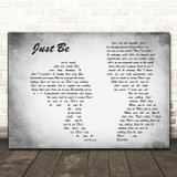 Paloma Faith Just Be Man Lady Couple Grey Decorative Wall Art Gift Song Lyric Print