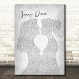 Boyce Avenue Teenage Dream Lesbian Women Gay Brides Couple Wedding Grey Song Lyric Print