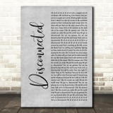 5 Seconds Of Summer Disconnected Grey Rustic Script Decorative Wall Art Gift Song Lyric Print