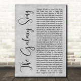 Monty Python The Galaxy Song Grey Rustic Script Decorative Wall Art Gift Song Lyric Print