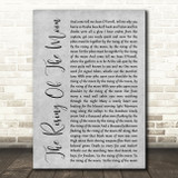The Dubliners The Rising Of The Moon Grey Rustic Script Decorative Gift Song Lyric Print