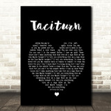 Stone Sour Taciturn Black Heart Song Lyric Quote Print