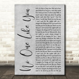 Scorpions No One Like You Grey Rustic Script Decorative Wall Art Gift Song Lyric Print