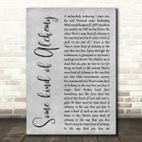 Emberhoney Some kind of Alchemy Grey Rustic Script Decorative Gift Song Lyric Print