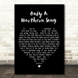 The Beatles Only A Northern Song Black Heart Song Lyric Quote Print