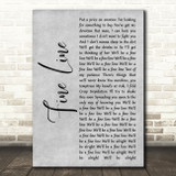 Harry Styles Fine Line Grey Rustic Script Decorative Wall Art Gift Song Lyric Print