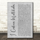Bob Dylan I Contain Multitudes Grey Rustic Script Decorative Gift Song Lyric Print