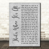 Sam Cooke That's Where It's At Grey Rustic Script Decorative Gift Song Lyric Print
