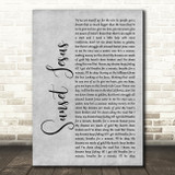 Avicii Sunset Jesus Grey Rustic Script Decorative Wall Art Gift Song Lyric Print