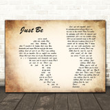 Paloma Faith Just Be Man Lady Couple Decorative Wall Art Gift Song Lyric Print