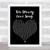 The Stone Roses Ten Storey Love Song Black Heart Song Lyric Quote Print