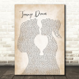 Boyce Avenue Teenage Dream Lesbian Women Gay Brides Couple Wedding Wall Art Gift Song Lyric Print