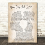 The Carpenters We've Only Just Begun Lesbian Women Gay Brides Couple Wedding Song Lyric Print