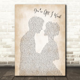 Cigarettes After Sex Youre All I Want Man Lady Bride Groom Wedding Gift Song Lyric Print