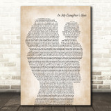 Martina McBride In My Daughter's Eyes Mother & Baby Decorative Wall Art Gift Song Lyric Print
