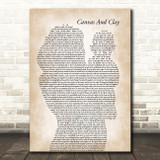 Pat Barrett Canvas And Clay Mother & Baby Decorative Wall Art Gift Song Lyric Print