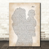 Pip Millett Ava Mother & Baby Decorative Wall Art Gift Song Lyric Print