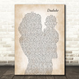 Simi Duduke Mother & Baby Decorative Wall Art Gift Song Lyric Print