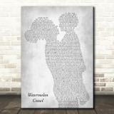 Tracy Byrd Watermelon Crawl Mother & Child Grey Decorative Wall Art Gift Song Lyric Print