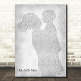 Ozzy Osbourne My Little Man Mother & Child Grey Decorative Wall Art Gift Song Lyric Print