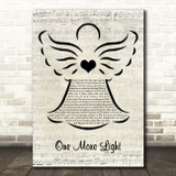 Linkin Park One More Light Music Script Angel Decorative Wall Art Gift Song Lyric Print