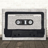 Klangkarussell Featuring Will Heard Sonnentanz (Sun Dont Shine) Music Script Cassette Tape Song Lyric Print