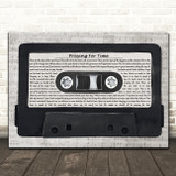 George Michael Praying For Time Music Script Cassette Tape Decorative Gift Song Lyric Print