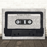Tracy Byrd The Keeper Of The Stars Music Script Cassette Tape Wall Art Song Lyric Print